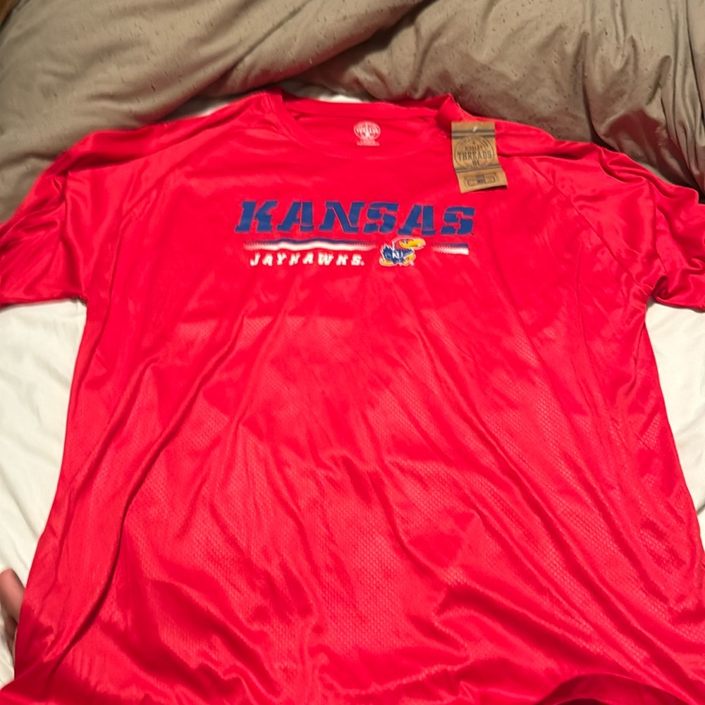 Brand new with tags Kansas Jayhawks KU 2xl athletic t shirt